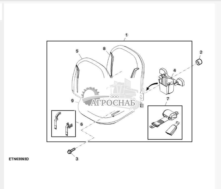 Пассажирское сиденье, базовое 